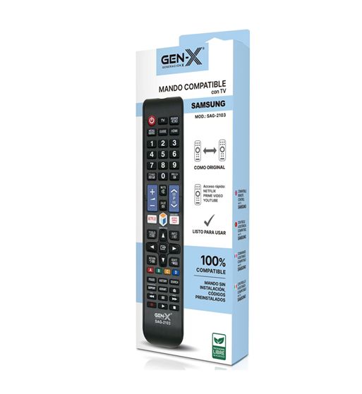 Gen-x mando universal para samsung grande códigos preinstalados sag-2103 - SAG-2103