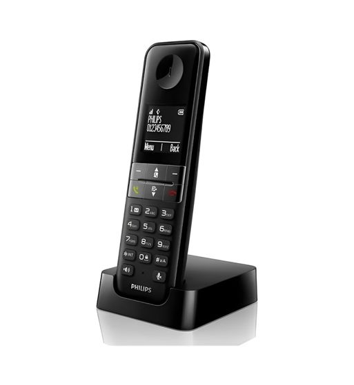 Philips teléfono fijo inalámbrico manos libres negro dect. d-4701 - D-4701