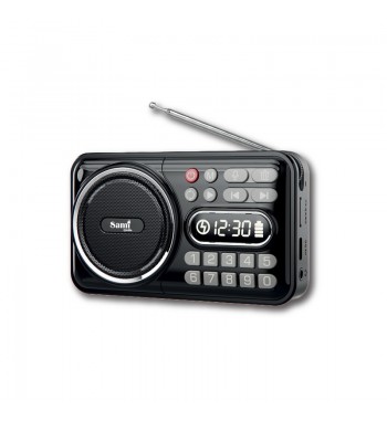 Sami radio digital fm bolsillo recargable multimedia grabación rs-12604 - RS-12604