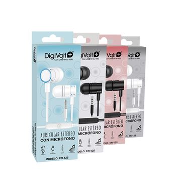Digivolt auricular movil c/micro estéreo er-125 - ER-125