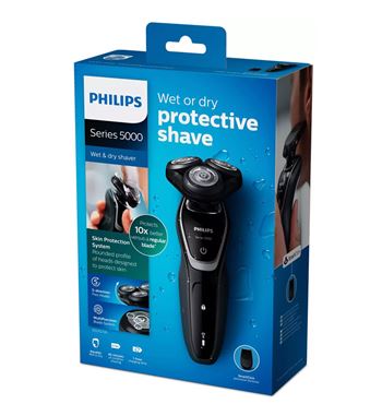 Philips afeitadora recargable seco y húmedo con cortapelo s-5466 - S-5210_B02