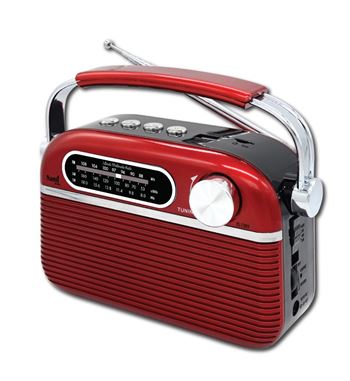 Sami radio clásica roja bt usb sd ac/dc rs-11809 rojo - RS-11809_RJ