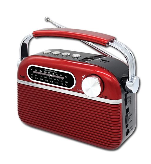 Sami radio clásica roja bt usb sd ac/dc rs-11809 rojo - RS-11809_RJ