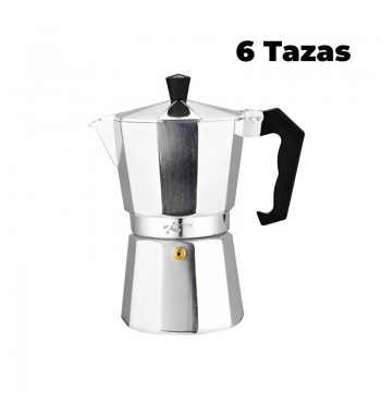 Oryx cafetera italiana de aluminio 6 tazas inducción, gas y vitro kp-6 - KP-6