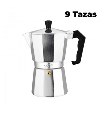 Oryx cafetera italiana de aluminio 9 tazas inducción, gas y vitro kp-9 - KP-9