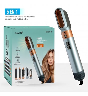 Digivolt secador estilzador 5 en 1 multifuncion 1400w hd-492 - HD-492_1