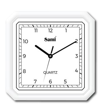 Sami reloj de pared cuadrado 27.5 cm blanco rsp-11574 - RSP-11574