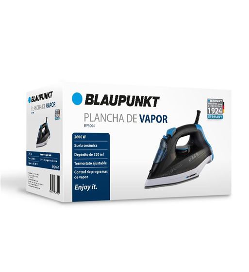 Blaupunkt plancha vapor 2600w suela cerámica bp-5004 - BP-5004_B01