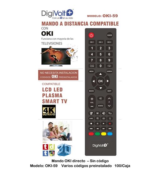 Digivolt mando universal para oki oki-59 - OKI-59