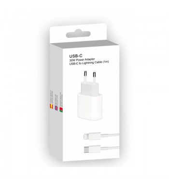 Digivolt cargador móvil tipoc + cable nylon tipo c a iphone 30w qc-2464 - QC-2464