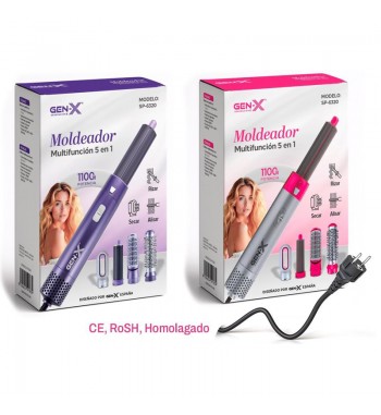 Gen-x secador moldeador 5 en 1 multifuncion 1100w seca riza y alisa sp-6320 - SP-6320
