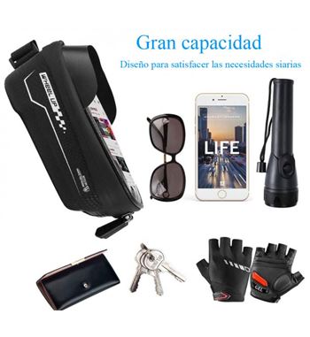 Soporte bicicleta con bolsa impermeable para móvil 6.5" fsd1590 - FSD1590_B04