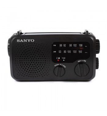 Sanyo radio analógica dynamo linterna p. solar recargable emergencia ks-133 - KS-133_1