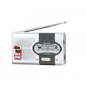Dvtech radio am/fm horizontal a pilas 2aa dv-325 - DV-325