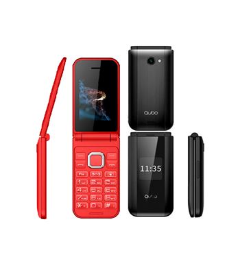 Qubo teléfono móvil senior 2.4" con tapa y pantalla x219 - X219_B00