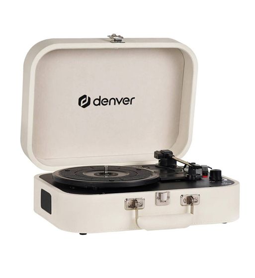 Denver tocadiscos retro grabación usb blanco 33 1/3, 45 y 78 rpm vpl-130 - VPL-130_1
