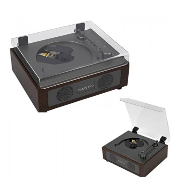 Sanyo reproductor cd retro bt recargable aux puerto usb mando ks-142 - KS-142_1