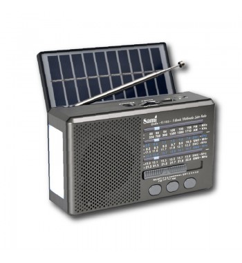 Sami radio multimedia bt pilas recargable solar linterna 8 bandas rs-11858 - RS-11858