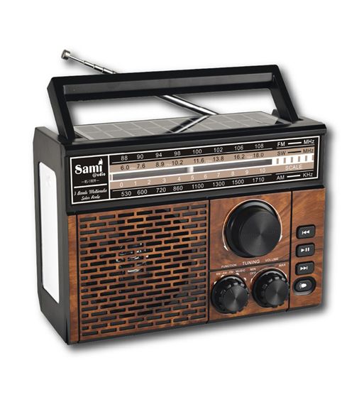 Sami radio clásica bt/usb pilas recargable solar linterna 3 bandas rs-11859 - RS-11859