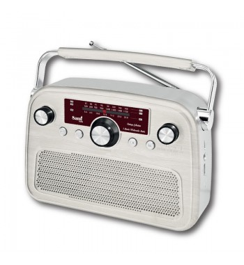 Sami radio clásica crema bt usb sd ac/batería 3 bandas am/fm/sw rs-11846 - RS-11846