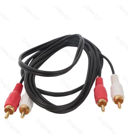Aigostar cable 2 rca macho a 2 rca macho 1.5m audio ag73 - AG73