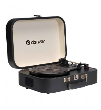 Denver tocadiscos retro grabación usb negro 33 1/3, 45 y 78 rpm vpl-130dgr - VPL-130DGR