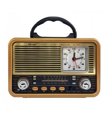 Kbroad radio clásica ac/dc 3 bandas reloj analógico bt/usb/sd/aux ktf-2017 - KTF-2017_2