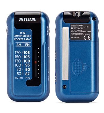 Aiwa radio am/fm a pilas mini con auriculares r-22 - R-22_B02