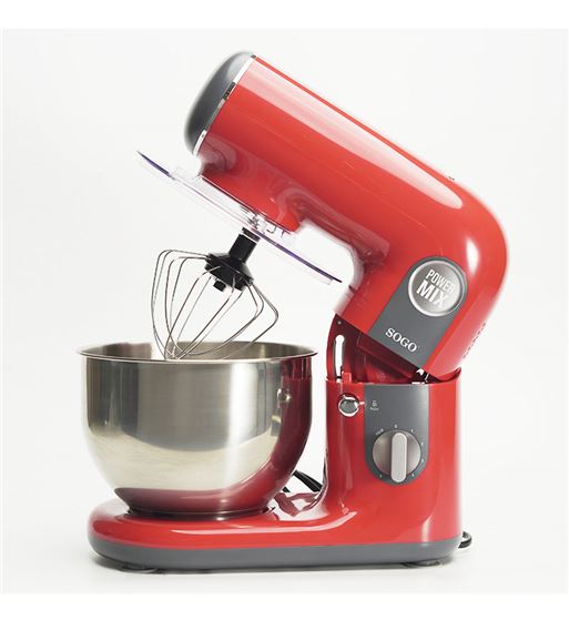 Sogo batidora mezcladora amasadora robot 1000w 5l rojo ss-14510 - SS-14510_B02