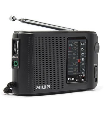 Aiwa radio am/fm a pilas c/auricular y funda rs-44 - RS-44_B01