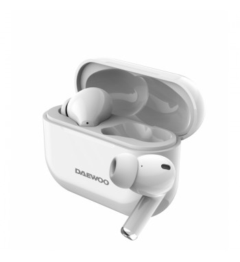 Daewoo auriculares inalámbricos bluetooth 5.3 blanco 40mah/500mah dw2002 - DW2002