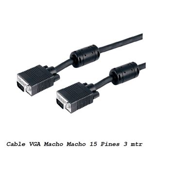 Cable vga m a vga m 0.80mt monitor 15p wir200 - WIR200