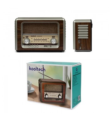 Kooltech radio clásica fm/am bluetooth usb tf recargable cpr-hiphop - CPR-HIPHOP_2