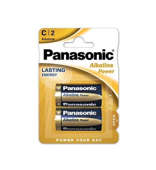 Panasonic pila alcalina r-14 1.5v blister de 2 pilas - PNAR-14-B2
