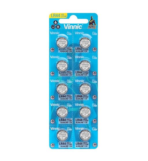 Pila de botón alcalina ag13/lr-44 1.5v blíster de 10 pilas - AG-13-B10_B00