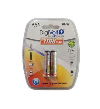 Digivolt batería recargable 1100mah lr03 aaa 1.2v blister 2 pilas - BT2-1100