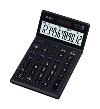 Casio calculadora 12 dígitos display inclinable js-120tvs-bk - JS-120TVS-BK_B00