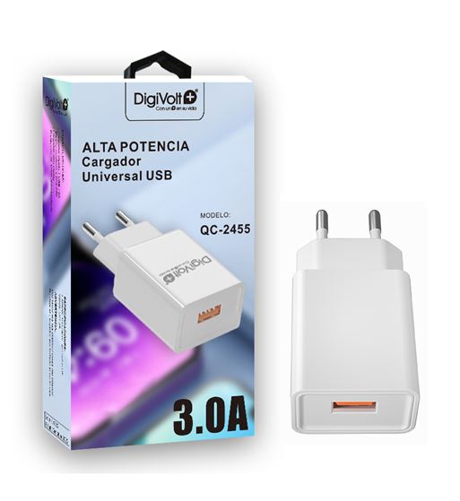 Digivolt cargador universal rápido 3.0a 12w qc-2455 - QC-2455