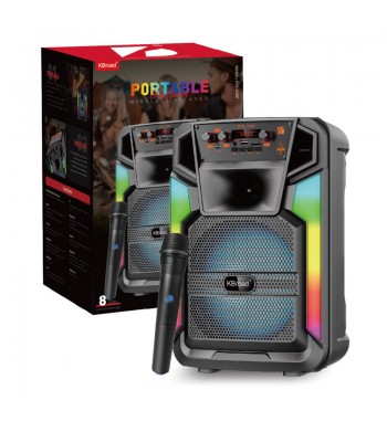 Kbroad altavoz bluetooth 8" multimedia micro inalámbrico rgb kts-2200 - KTS-2200