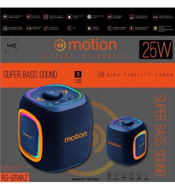 Sami altavoz inalámbrico tws motion 25w multimedia rgb dinámicas rs-9114 - RS-9114AZ