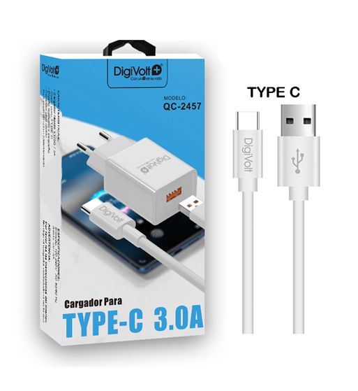 Digivolt cargador tipo c 3.0a 12w qc-2457 - QC-2457