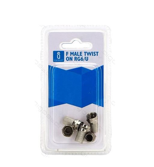 Aigostar conector f para cable antena cf blister de 5 ag40 - AG40