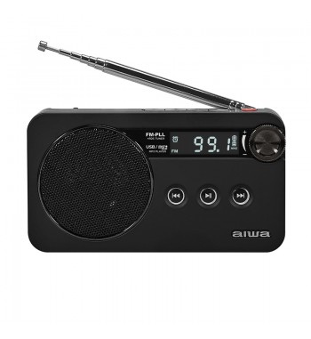 Aiwa radio digital de bolsillo portátil fm/pll alarma recargable rs-77 - RS-77