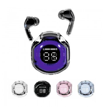 Digivolt auriculares inalámbricos con pantalla y luz rgb 6h de escucha i34 - I34