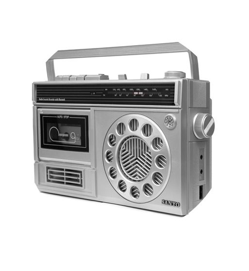 Sanyo radio cassete retro grande ac/dc bluetooth mic. incorporado ks-126 - KS-126_1